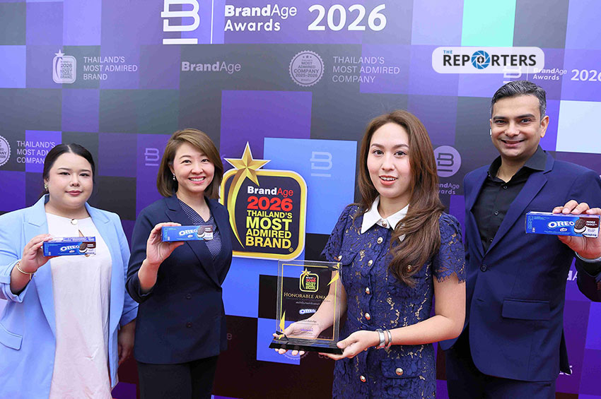 ‘โอรีโอ’ คว้ารางวัลแบรนด์ยอดนิยม 4 ปีซ้อน ตอกย้ำผู้นำตลาดบิสกิตไทย